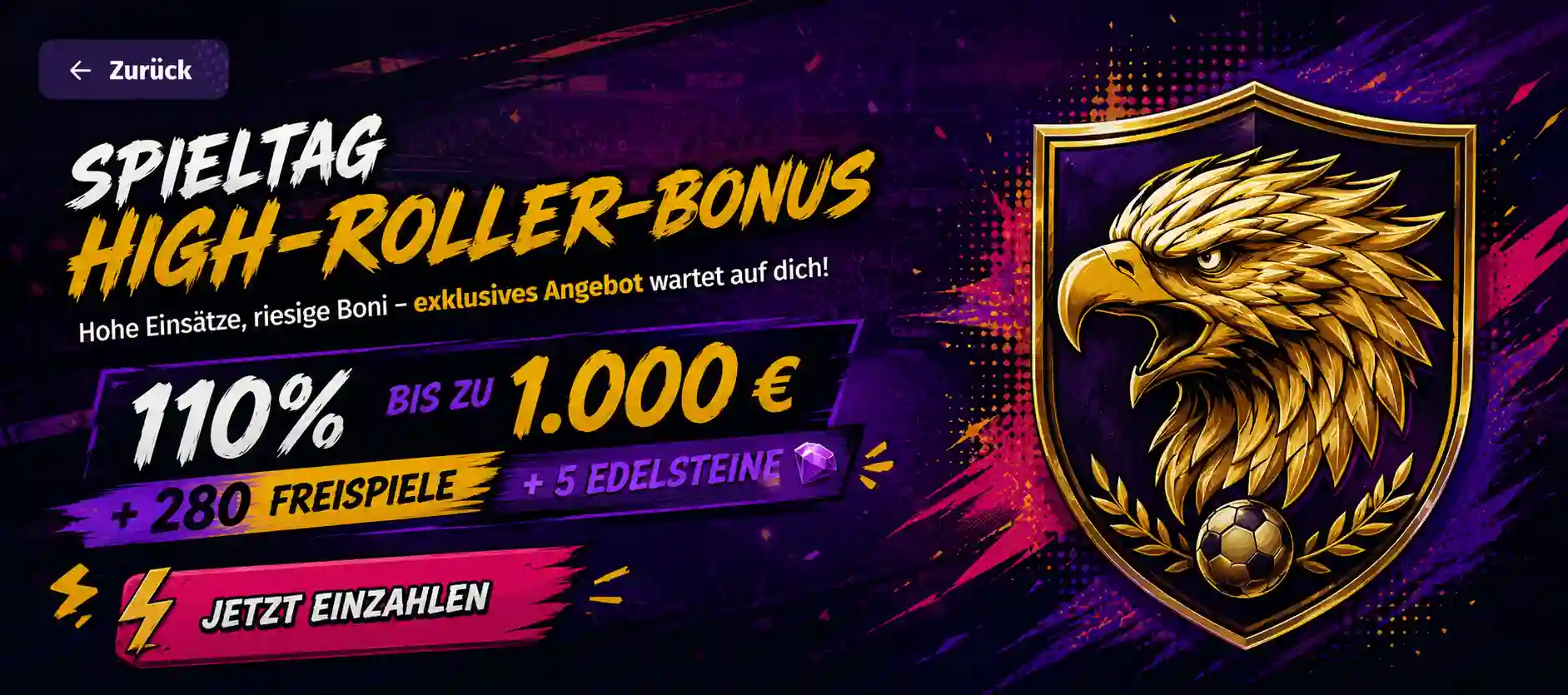 High Roller Bonus für VIP-Spieler
