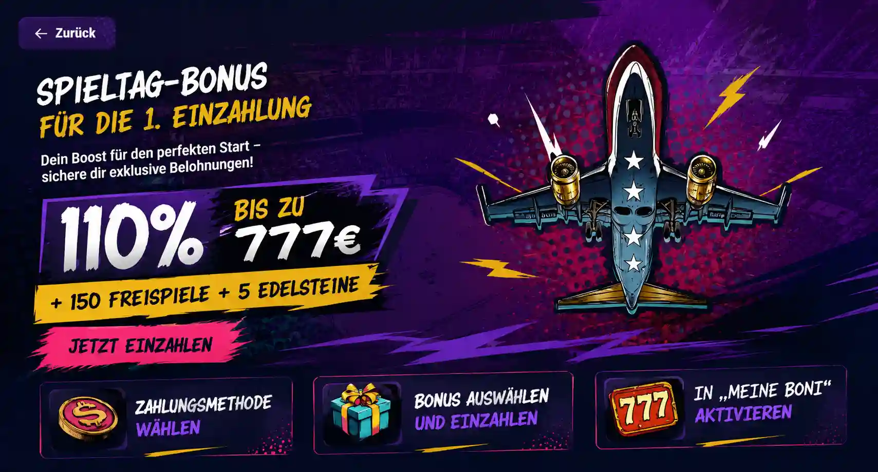 Spielbonus für Casino Abenteuer